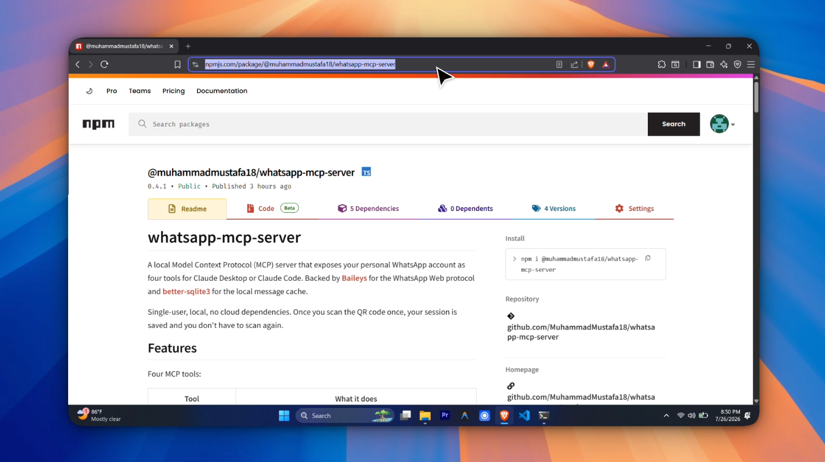 WhatsApp MCP Server